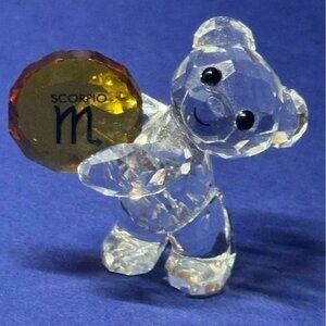 Swarovski Kris Bear Birthday Horoscope Scorpio 10/ 24 - 11/21 BNIB Great Gift
